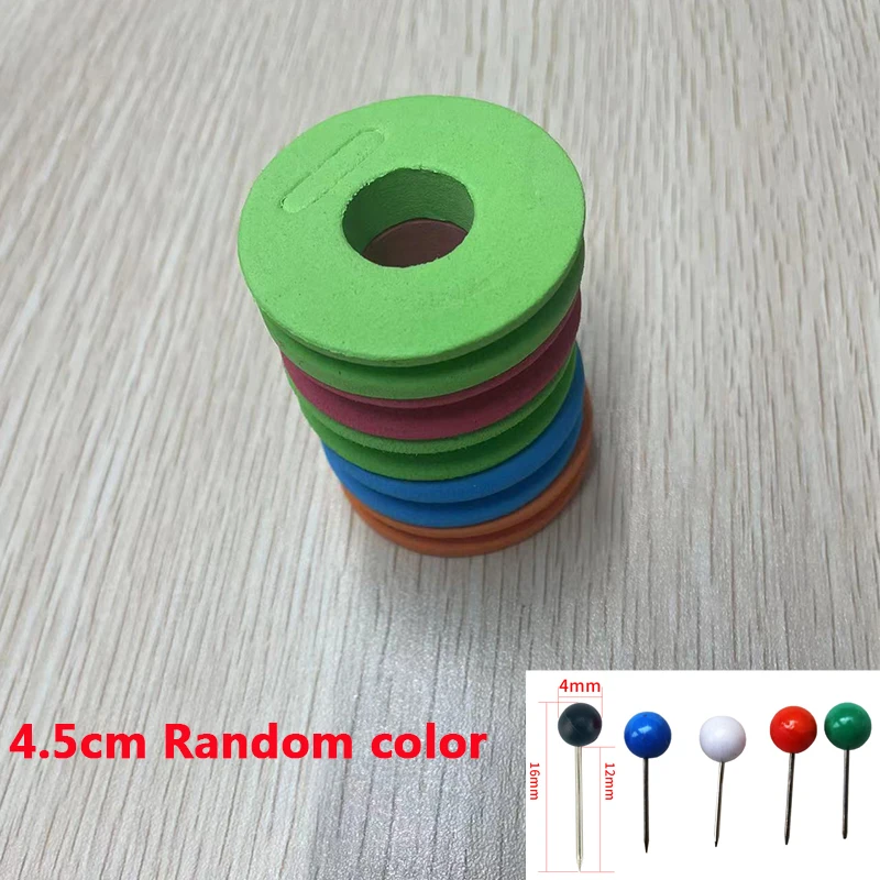 5 Stücke Schaum Schwamm Angelschnur Bord mit 5 Pins Wicklung Eingewickelt Draht Bord Spule Spule Angelzubehör Rig Wickler 3 Größen – Detail 1