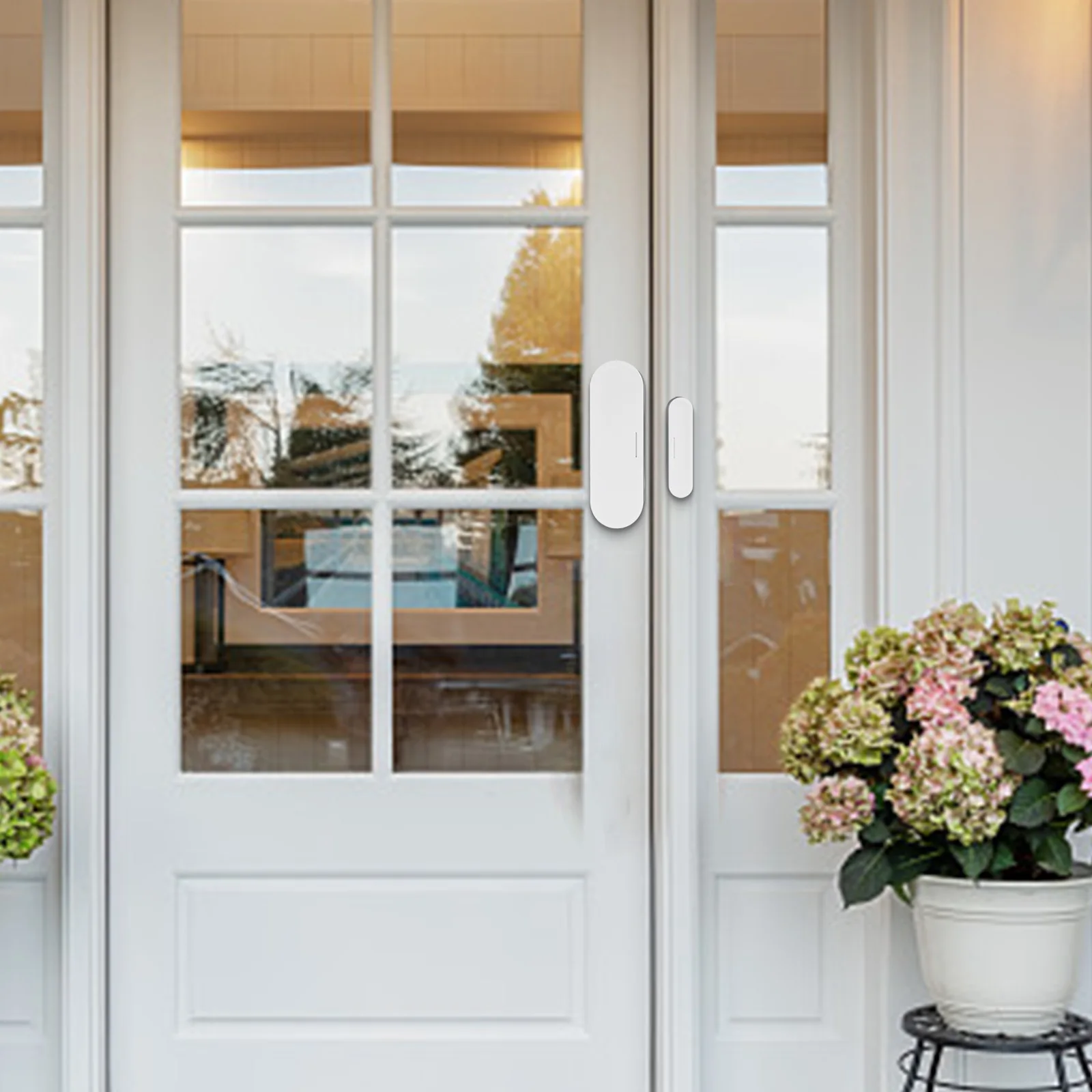 

Приложение с дистанционным управлением, магнитный дверной датчик, датчик с матовой резьбой, функциональная кнопка против разборки для обнаружения сигнализации, влажности