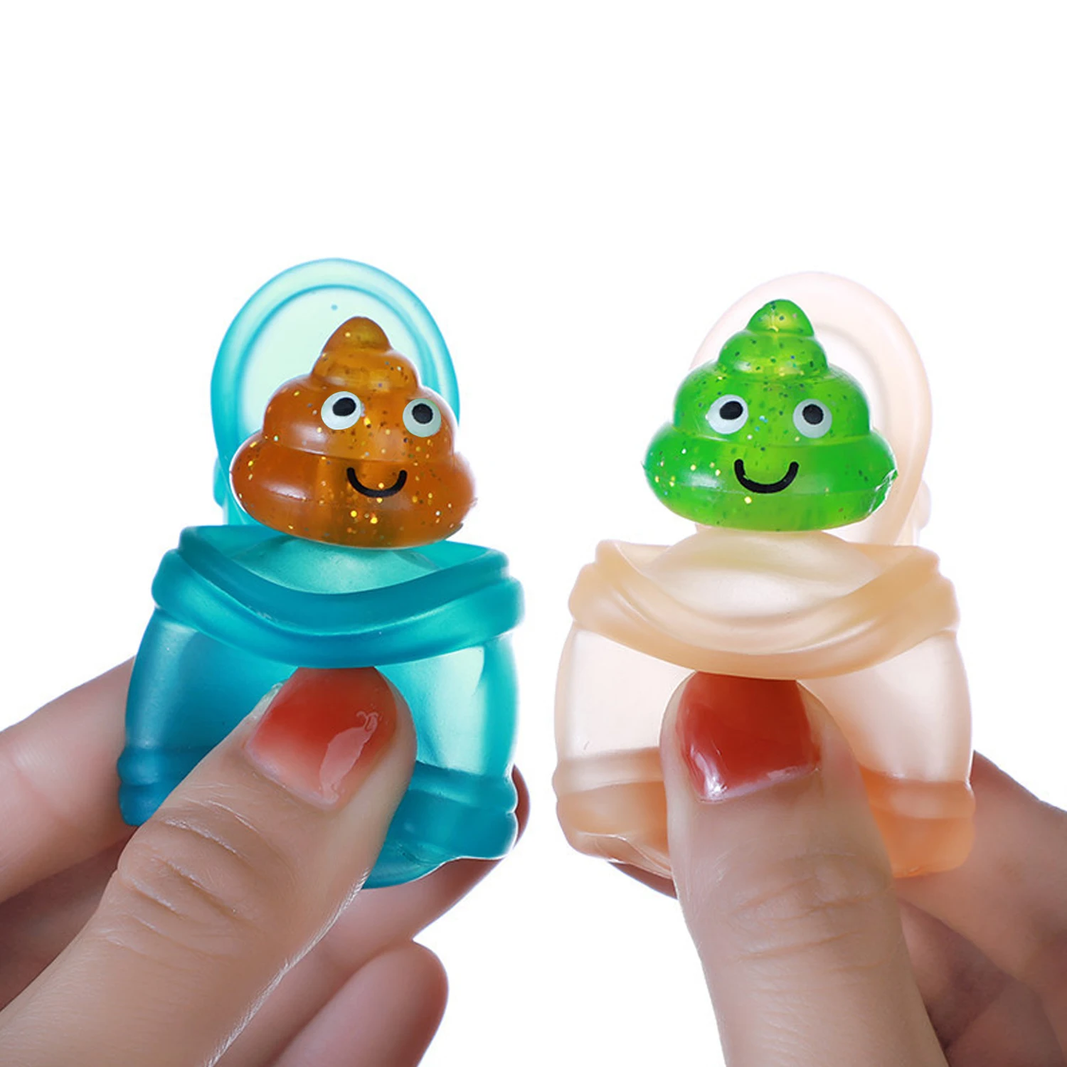 Toilet pinching, prank and cake model, stress relieving toy, prank and prank, stress relieving small toy