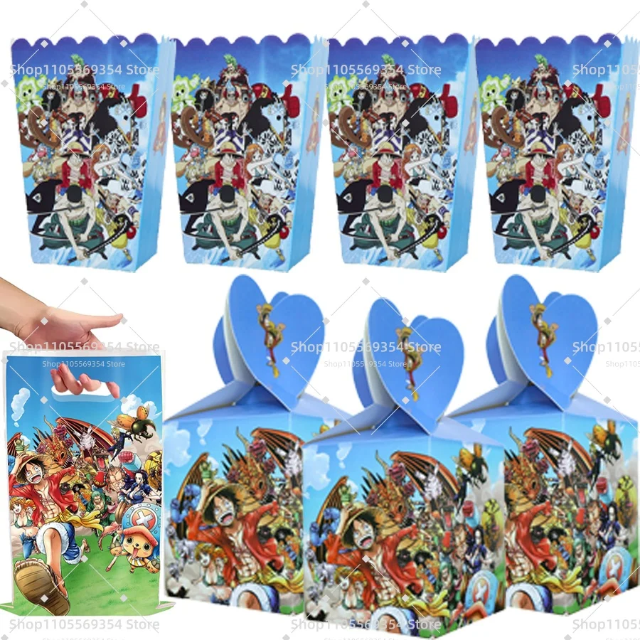 One Piece Gift Bags Goodie Bags Loot Bag Birthday Party Favors Supplies Decoration Chocolate Cookies Candy Bag Waterproof Bag