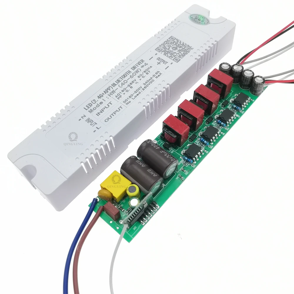 1pcs AC220V 2.4G RF Remote Control Intelligent LED Driver 18-40W 36-50W 40-60W 50-72W X2 X4 X6 X8 240mA Dimming Driver