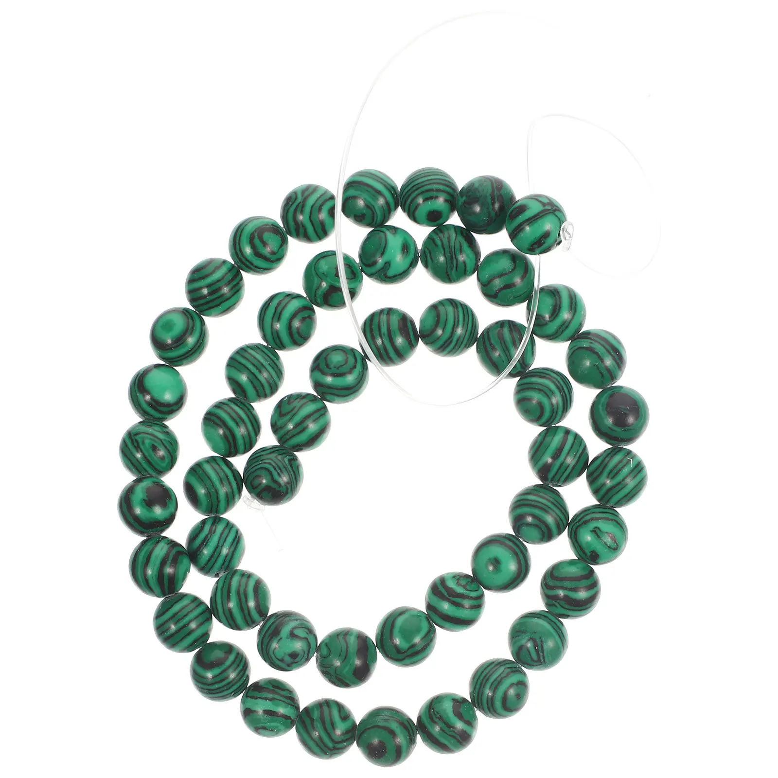 

Natural Stone Peacock Malachite Beads Round Loose DIY Beads Jewelry Making Supplies for Necklace Bracelet Craft Materials