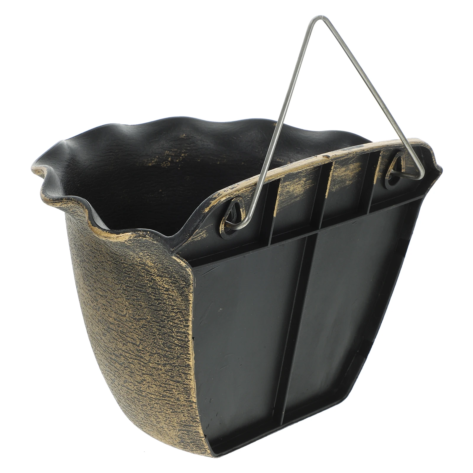 

1 set 1 Set Of Retro Painted Hanging Plastic Wall Planter Basket For Indoor Outdoor Garden Modern Flowerpot Holder Balcony Plant