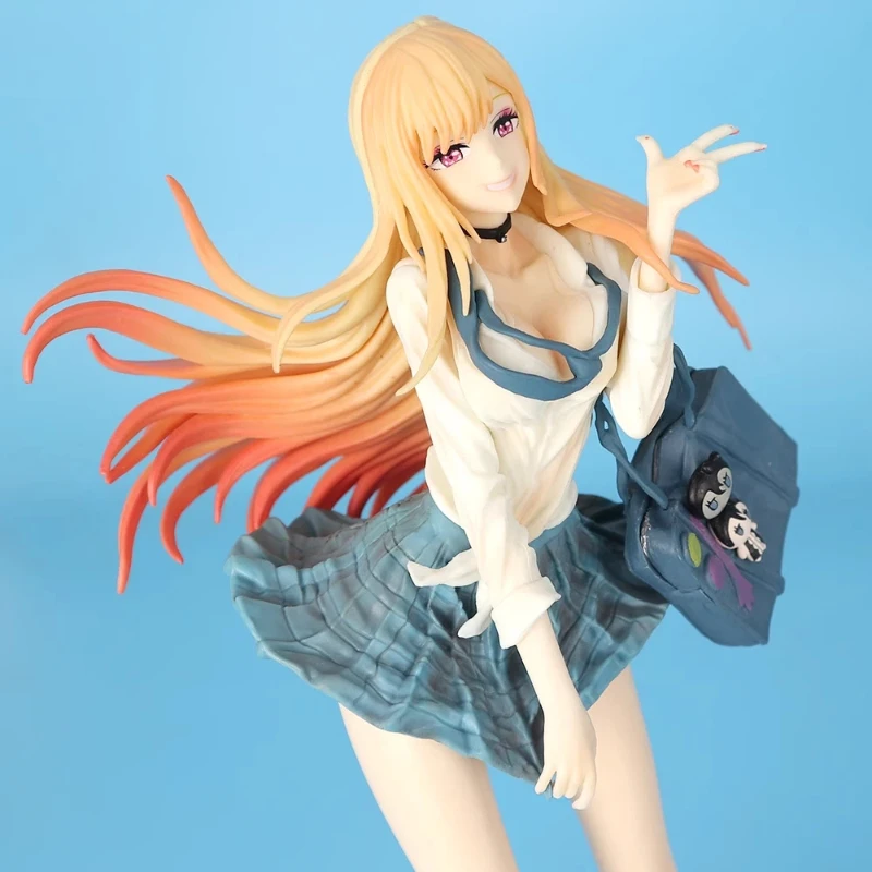 يرتدي الدمى تقع في الحب 27 سنتيمتر كيتاجاوا مارين الشاطئ مجموعة عمل الشكل أنيمي شخصية تحصيل بولي كلوريد الفينيل تمثال لعبة هدية لمحبي #3