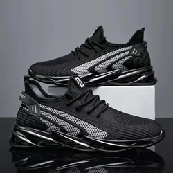 Men's lightweight mesh breathable casual sports shoes summer soft sole comfort anti slip outdoor running shoes fashion sneakers