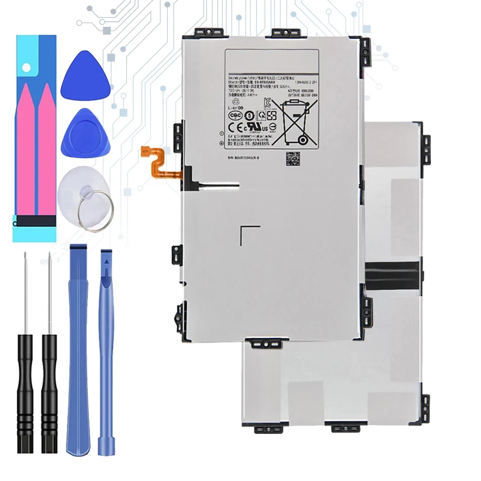 

EB-BT835ABU Аккумулятор для телефона Samsung Galaxy Tab S4 10,5, SM-T830, T830, SM-T835, T835, Аккумулятор, Бесплатные инструменты, 7300 мАч