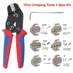 Crimp Tools SN-58B Pliers Interchangeable Jaw For XH2.54/DuPont2.54/2.8/4.8/6.3/ Wire Ratcheting Pliers Tools