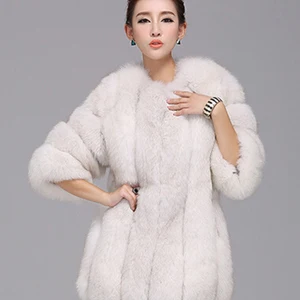 Zazarin S-4xl Winter Luxus falscher Boden Haut Wald lang rosa rot blaue Haut Jacke gefälschte weibliche Hautmäntel vier Fourruure 12 Hauptverkäufe Casaco Frauen Frauen Blau - №8