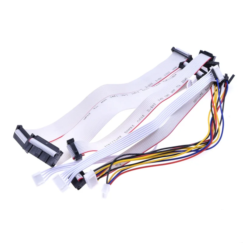 Emulator V8 JTAG Adapter Konverter für mit 8PCS 4 Pin 6 Pin 10 Pin 20 Pin Grau Flachband Datenkabel Dupont Draht DIY ARDUINO