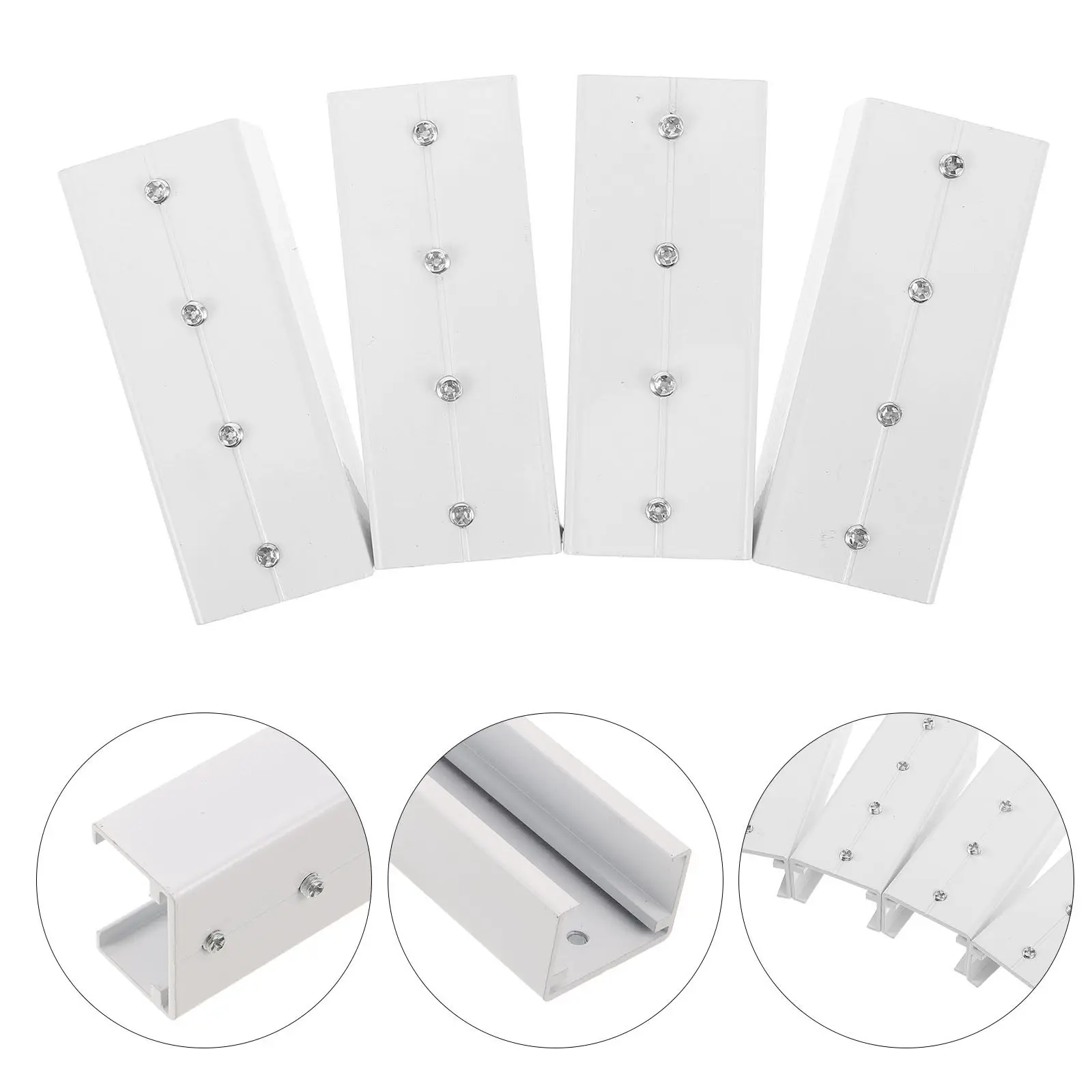 Heavy Duty Sliding Door Track Accessories 4 Piece Smooth Rollers for Drawers Cabinets and Curtain Rails