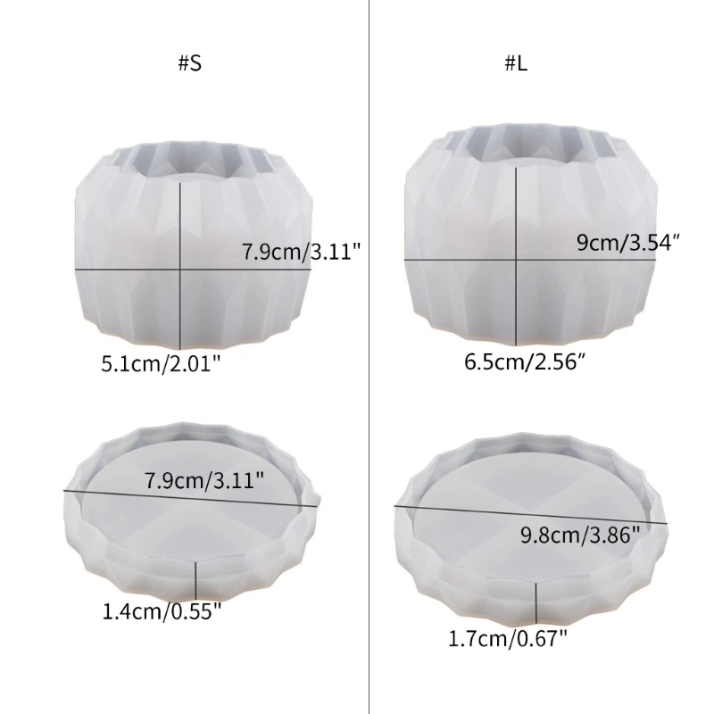 Y1UB Runde Gips Silikon Form Beton Stift Halter Runde Kerzenhalter Formen Dekor