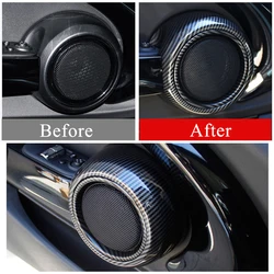 Car Door Audio Decorative Cover Protective Shell Interior Modification Parts For BMW MINI COOPER JCW F55 F56 F57 Car Accessories
