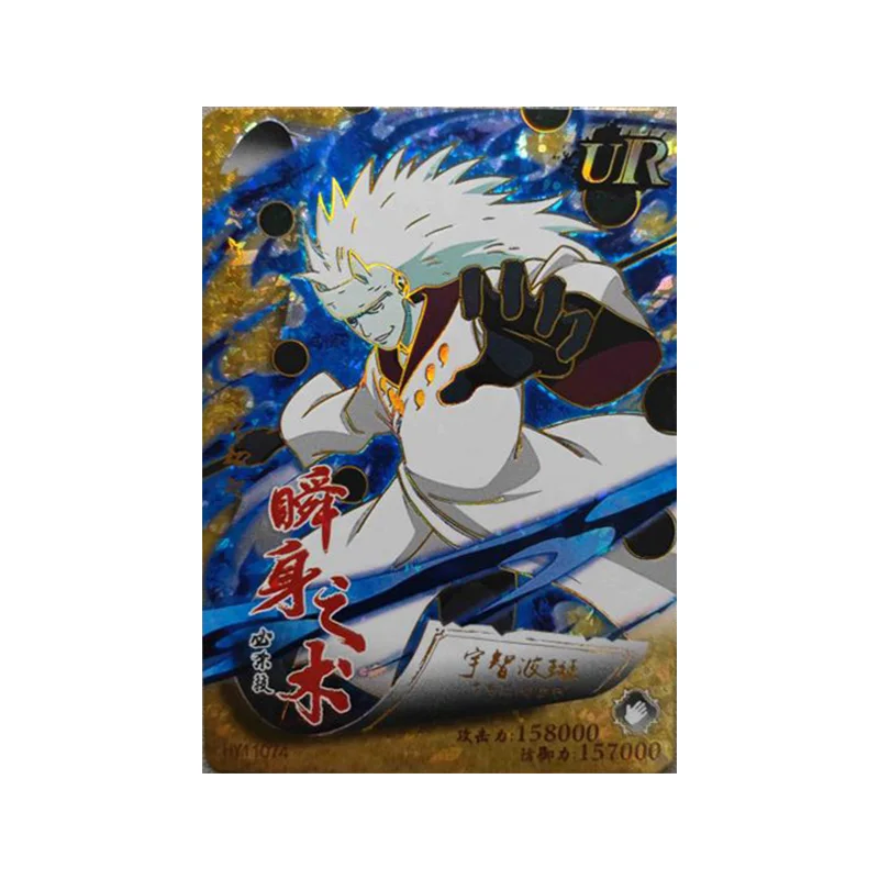 Anime NARUTO Rare UR Refraction Foil Fuu Kimimaro Senju Tobirama Uchiha Fugaku Toys for boys Collectible Cards Birthday Present