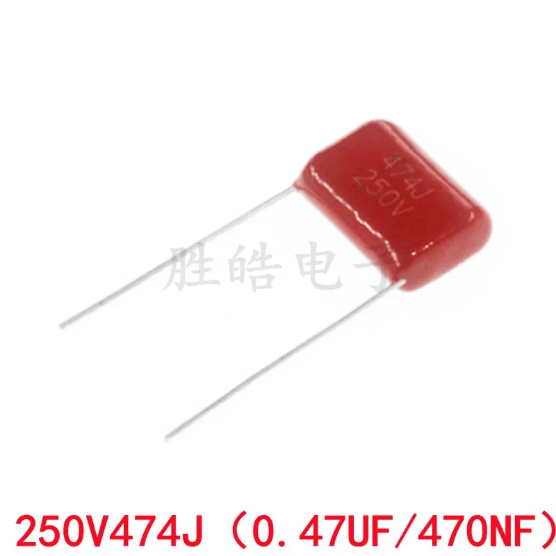 

10piece Good Quality CBB 250V474J High Quality 5% 250V 470NF 250V 0.47UF Pitch 10MM 15MM 474J CBB Polypropylene Film Capacitor