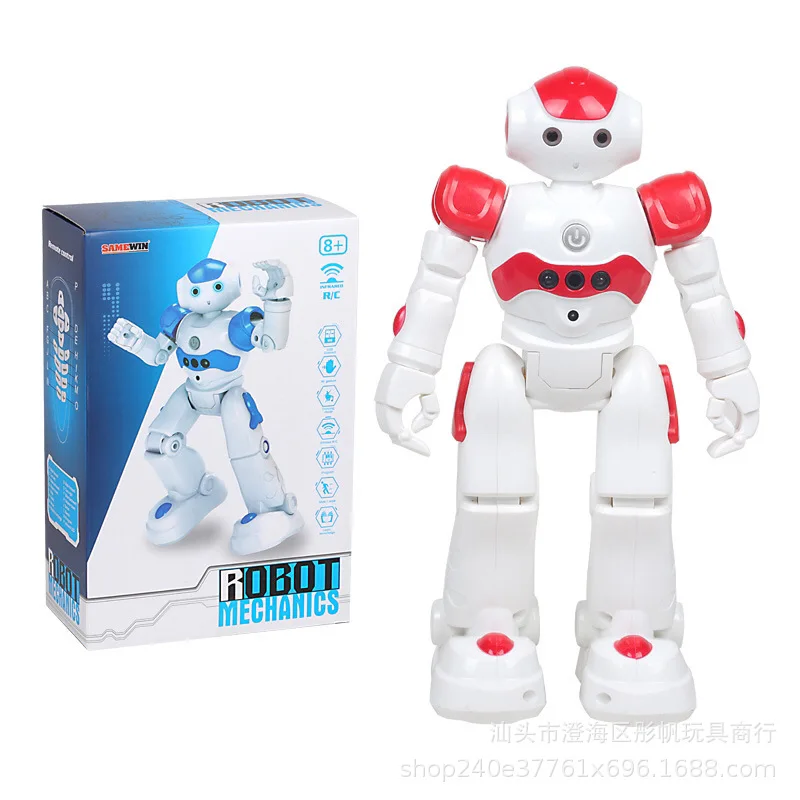 Intelligent RC Robot Gesture Sensor Remote Control Spaceman Programmable Dance Sing Song Music Electronic Robotic Toy USB Charge