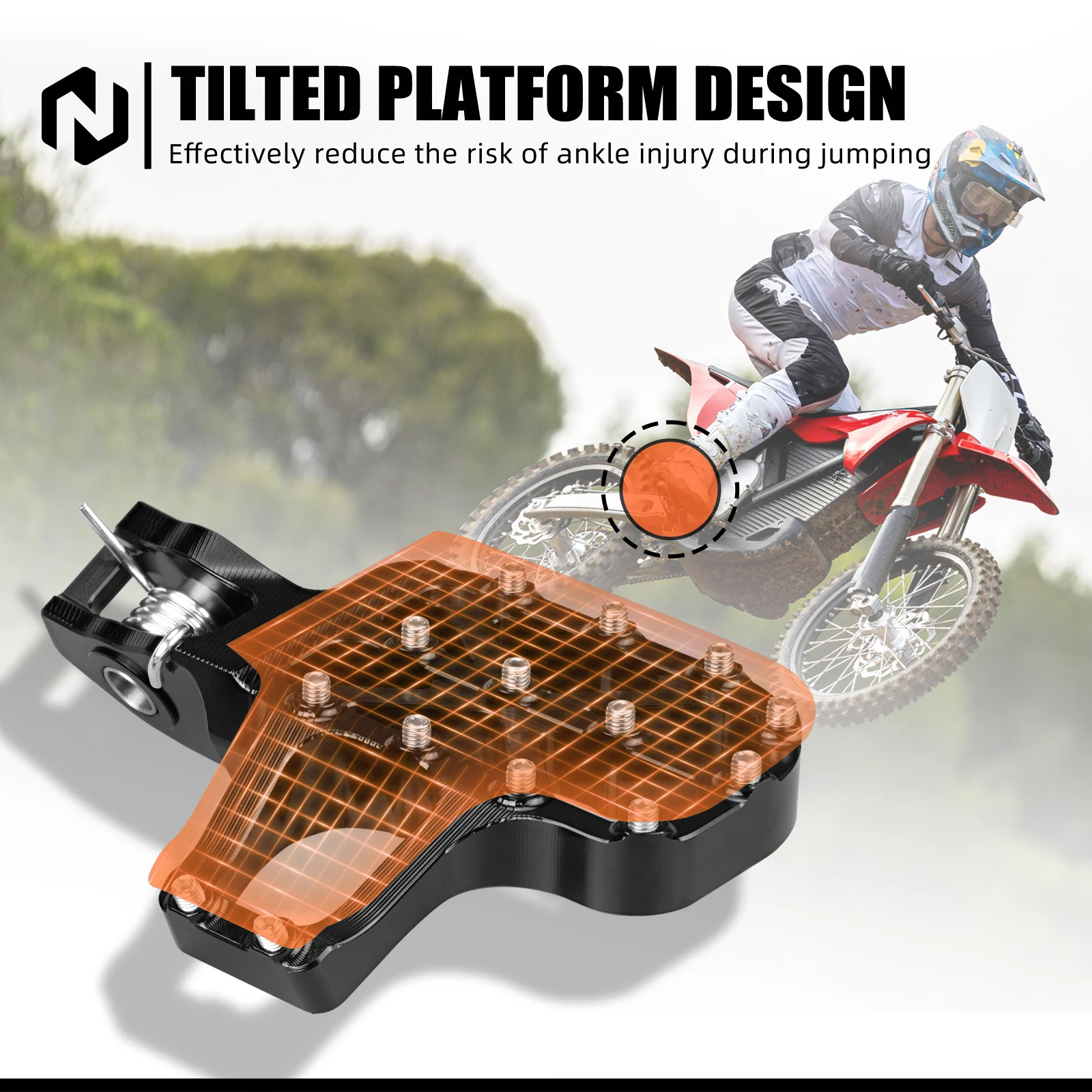 2025 2024 Für Stark Varg EX 80HP Elektro-Dirtbike Verlängerte Fußrasten Verbreitertes Fußstützen-Kit Für STARK VARG SM MX Stark Varg – Detail 8