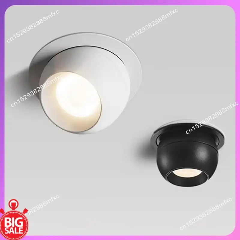 

Big Deal Встроенные вращающиеся светодиодные потолочные светильники с антибликовым покрытием COB Точечные светильники Потолочный светильник для домашнего освещения
