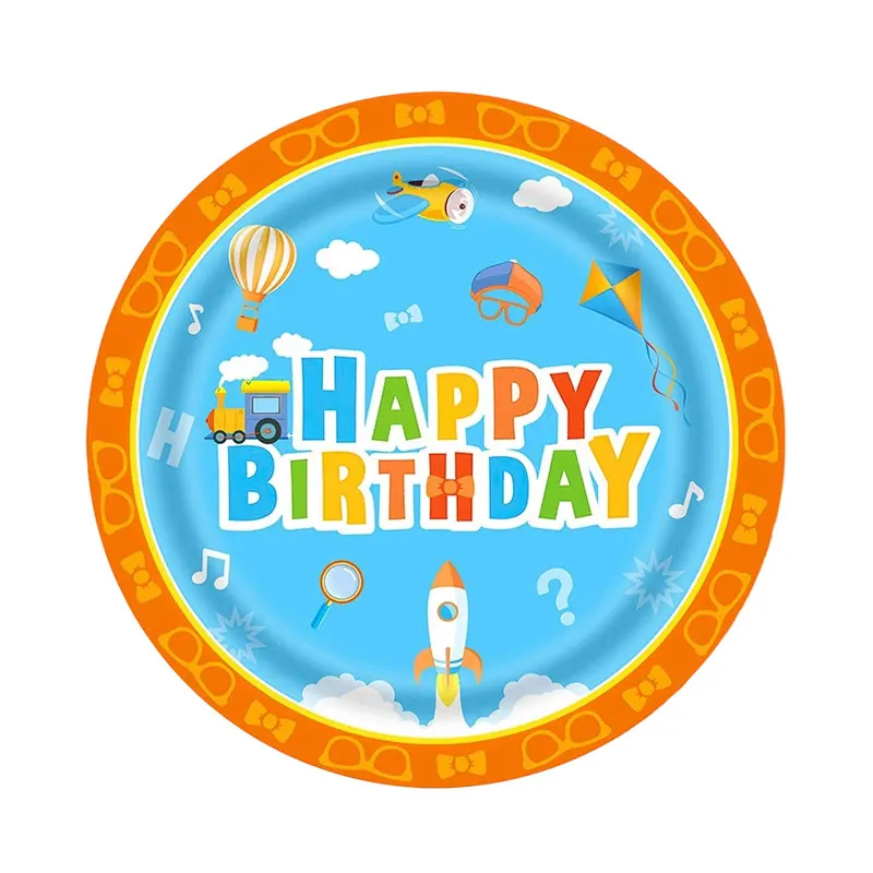 Cartoon Englischlehrer Geburtstagsparty Dekoration Tischgeschirr Teller Becher Luftballons Banner Hintergrund Wimpel Geschenktüte Partyzubehör – Detail 10