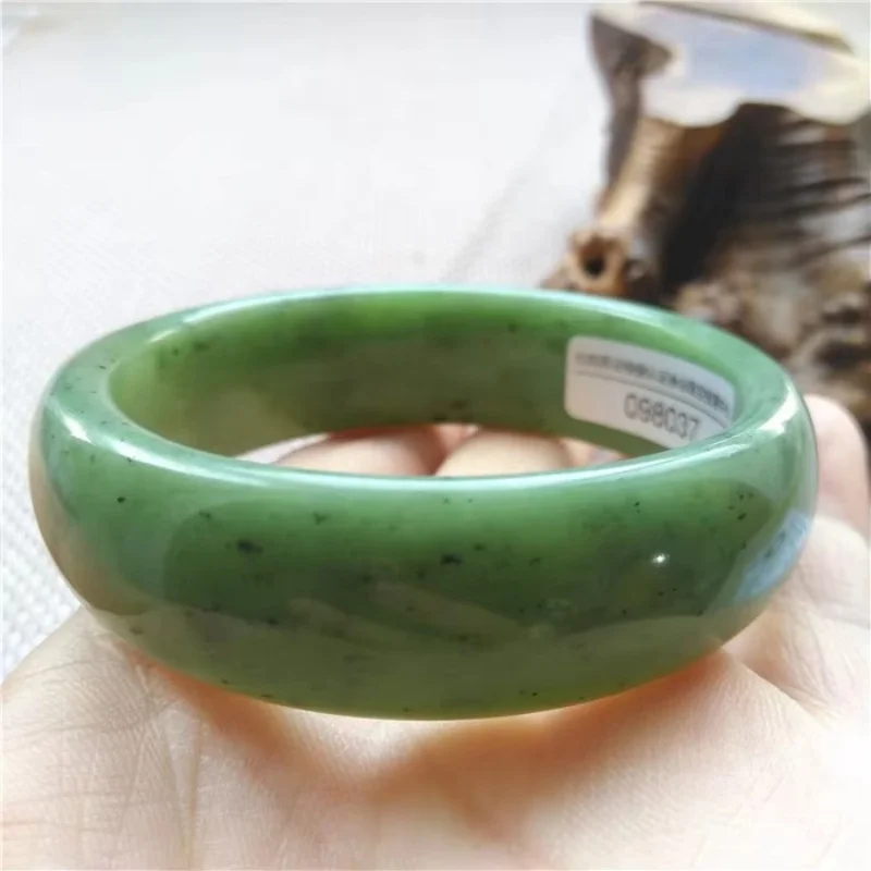 

Real Green Natural Handmade Bracelets Floating Flower Emerald Ladies Jade Bangles Party Jewelry Lucky Accessories