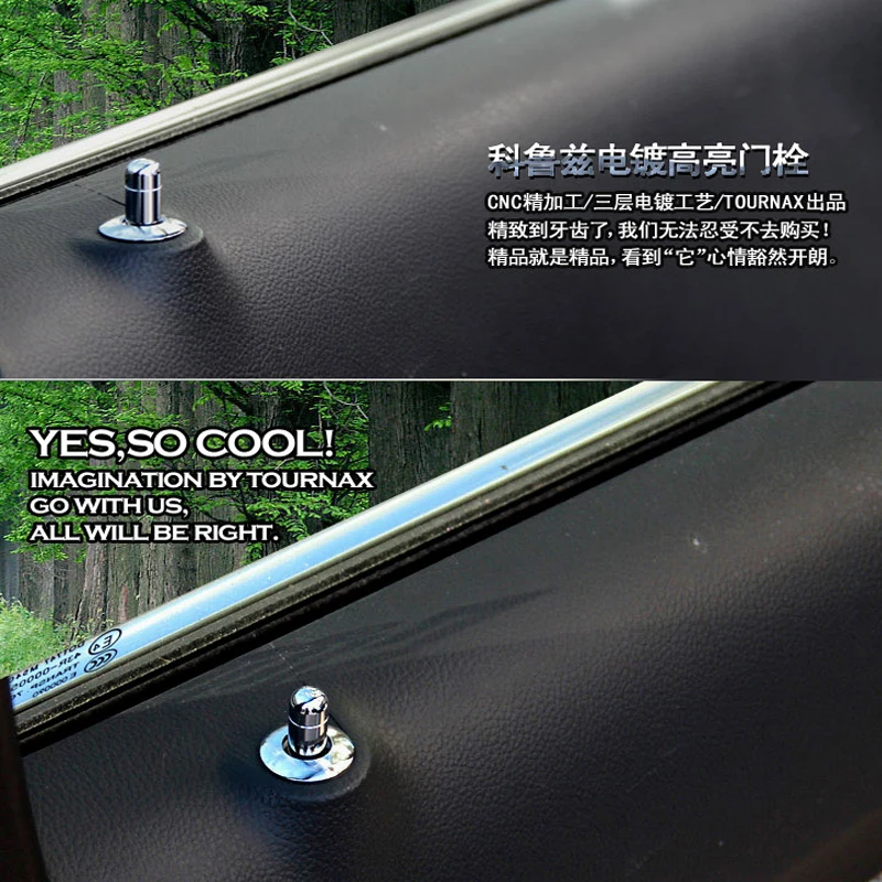 My Good Car Car Door Lock Stick Pin Cap Trim For Chevrolet Cruze Trax Malibu for Opel Mokka ASTRA J Insignia Sport Tourer 4Pcs