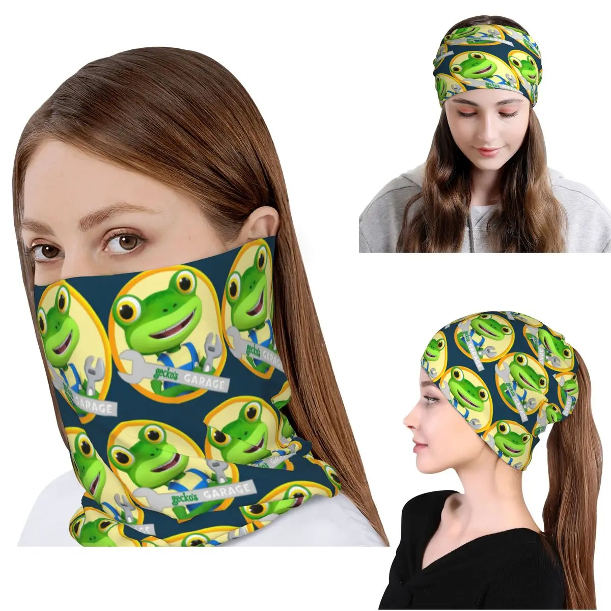 

Geckos Garage Bandana Neck Gaiter Magic Scarf Warm Face Mask Beanies Hat for Men Women Adult Winter