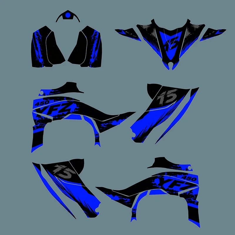 

For Yamaha YFZ450R 2014 - 2023 2015 2016 2017 2018 2019 2020 2021 2022 YFZ 450 R YFZ 450R Decal Sticker Full ATV Graphics Kit