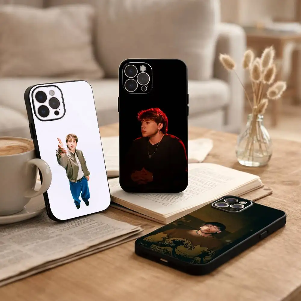 

P-Paulo L-Londra Phone Case For iPhone17 16 15 14 13 12 11 Pro Max Plus,5G Soft Black Case