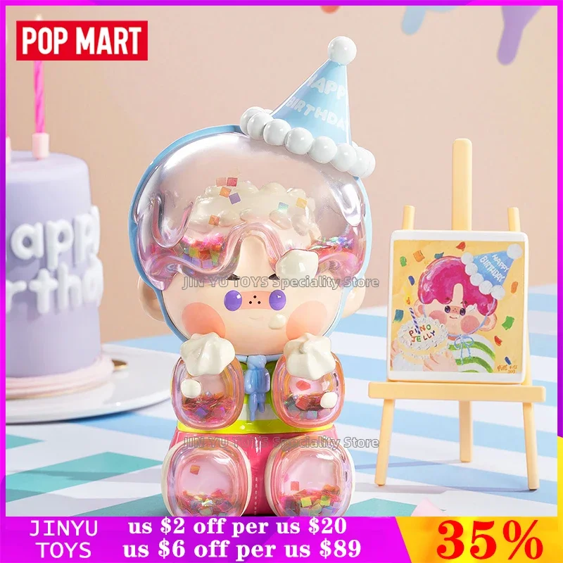 

POP MART PINO JELLY Birthday Bash Series Anime Figure Model Forever Collection Toys Desktop Decoration Christmas Birthday Gifts