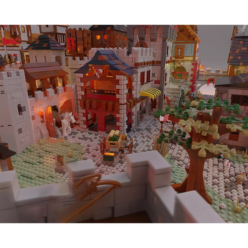 Exquisite new product MOC building block model medieval kingdom castle technology modular children's toy gift DIY assembly set