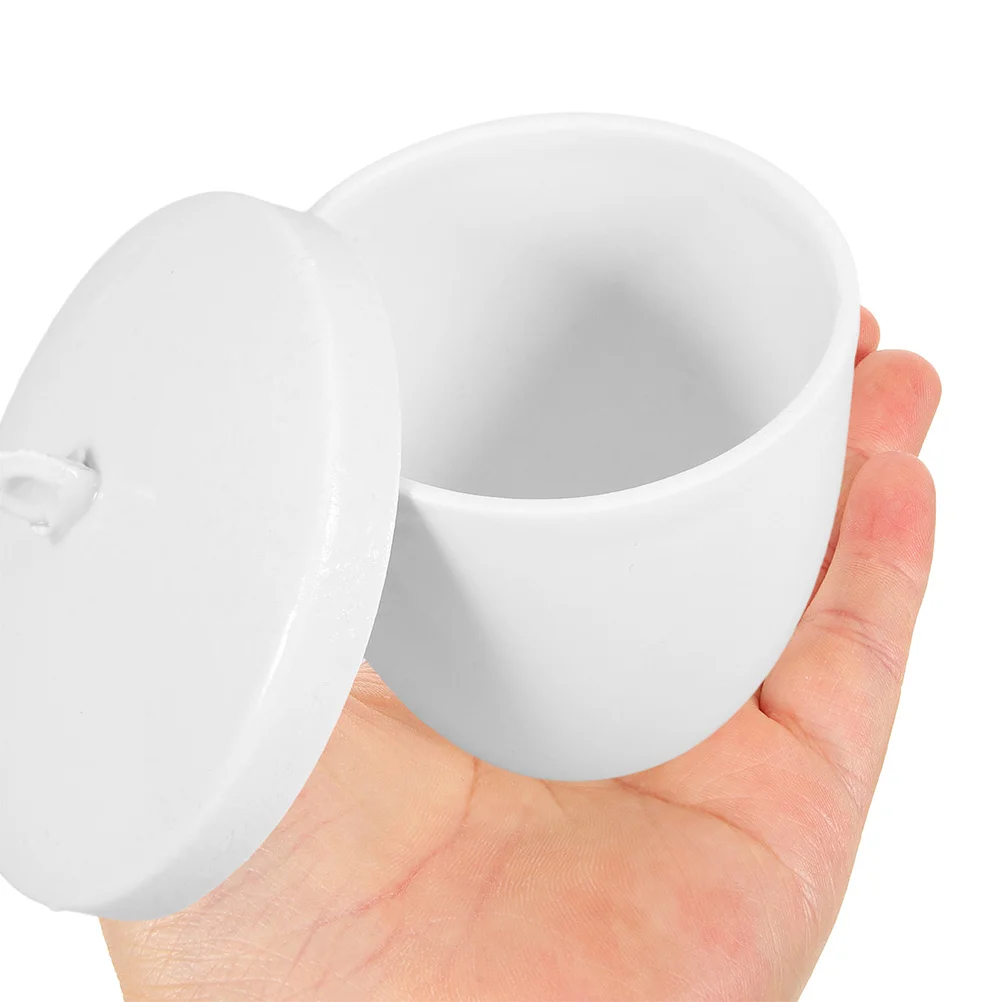 

2Pcs High Temperature Porcelain Melting Crucible Smooth Surface Casting Jewelry Tools Porcelain Crucible with Lid