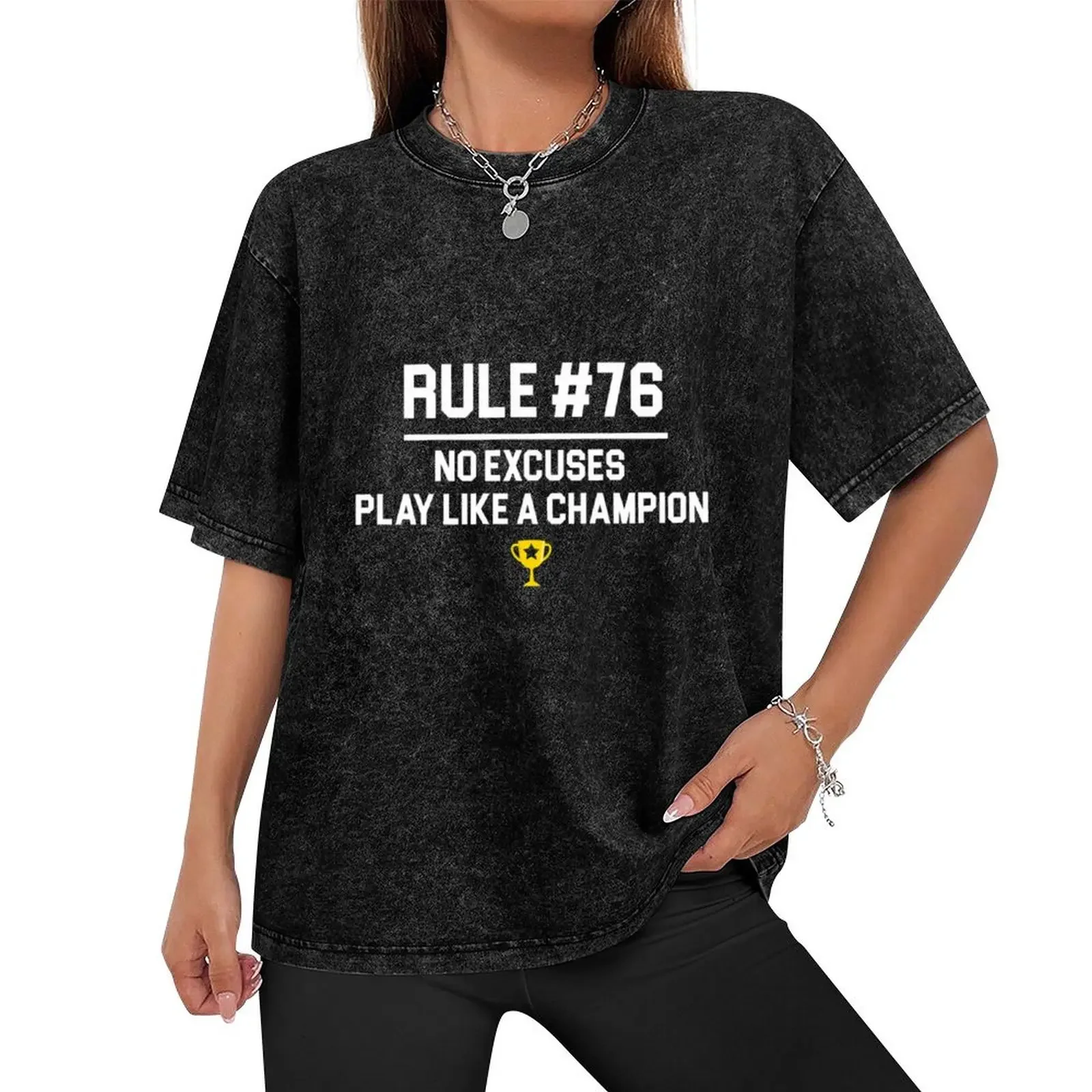 Wedding Crashers Quote Rule 76 No Excuses Play Like A Champion T-Shirt shirts graphic mens t shirts top quality