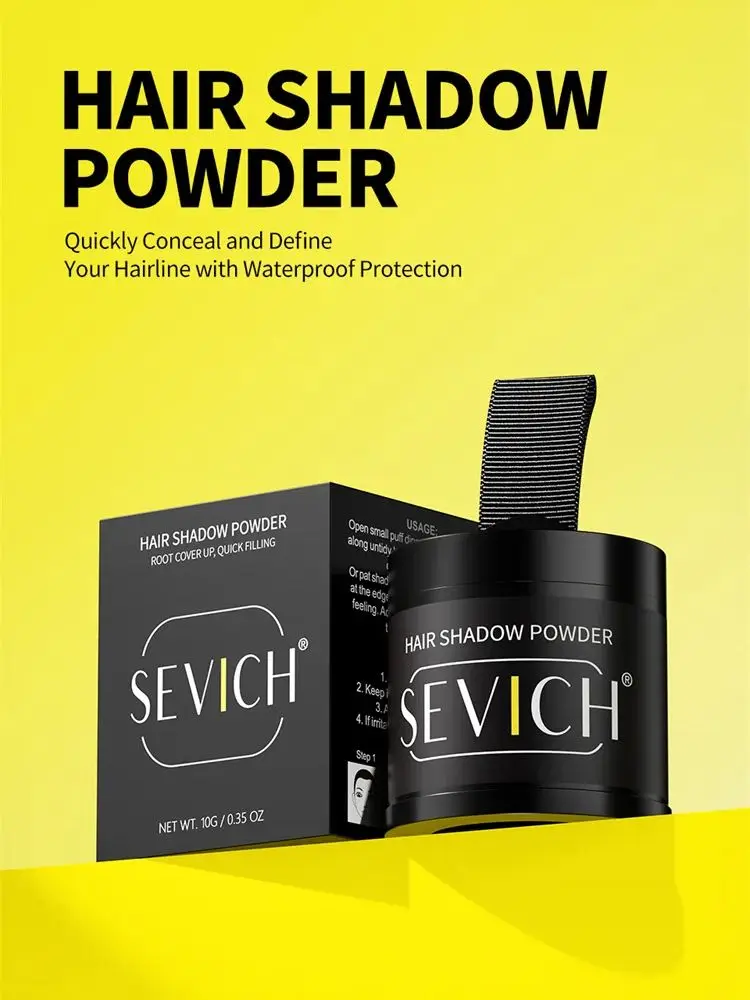 Sevich 10g Haarlijn Poeder Haarvezel Poeder Capillaire Vulling Haar Schaduw Waterdichte Haarlijn Rand Controle Make-Up Concealer - afbeelding 2