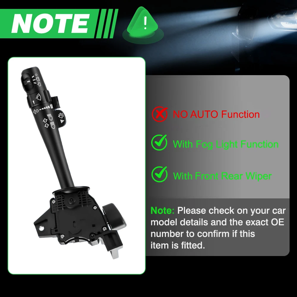 مفتاح إشارة الانعطاف 5 دبوس و7 دبوس ABS ومعدن لسيارة شيفروليه سوبربان 1500 2007-2014 15849314 #2