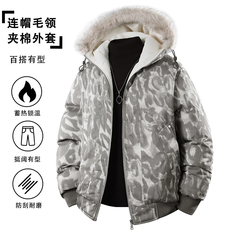 Verdicken Warme Mit Kapuze Männer Parkas Outdoor-Mode Winddicht Männliche Kleidung Qualität Komfortable Zipper Oberbekleidung Winter Casual Trend