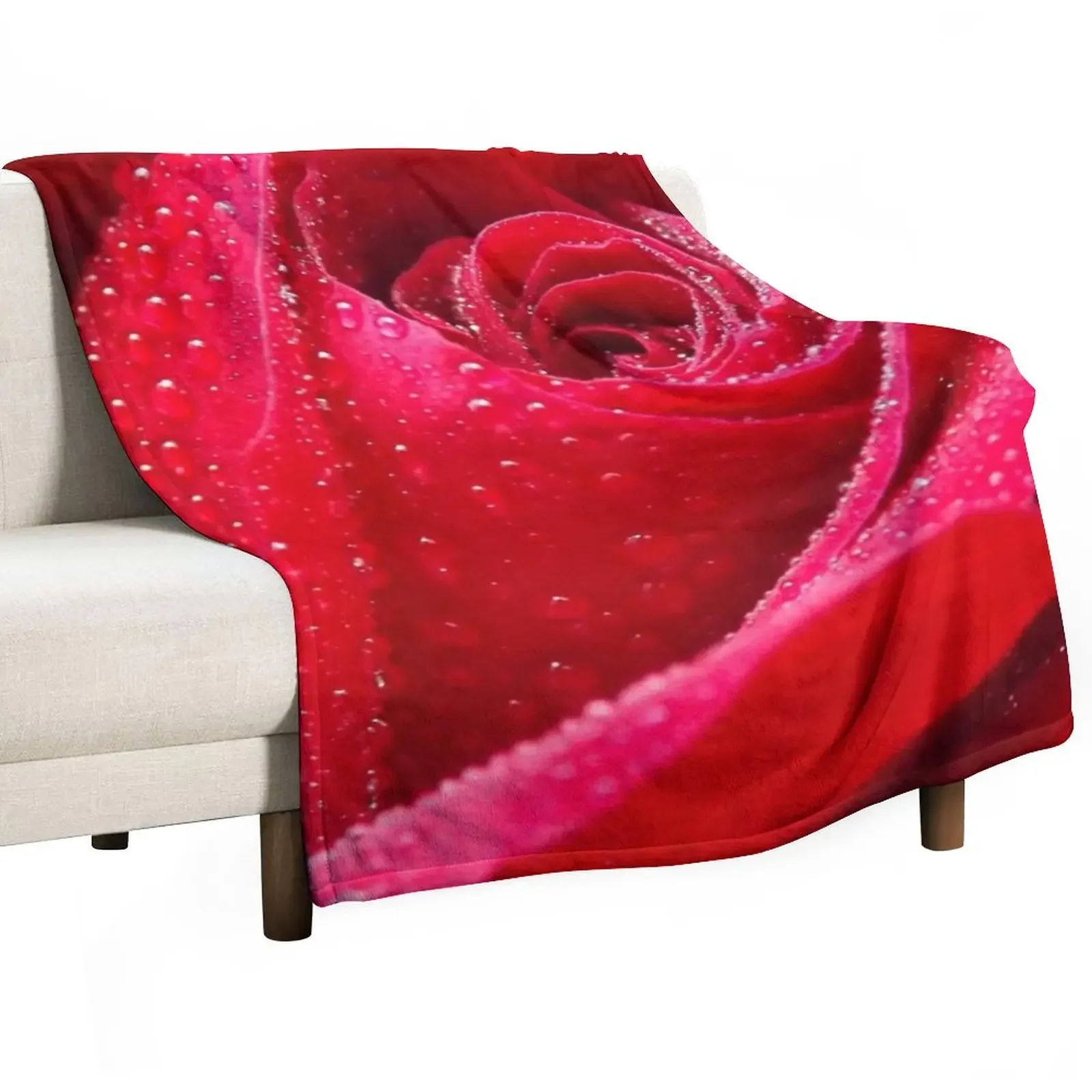 

Wet Rose Throw Blanket Beautifuls Luxury Throw Blankets