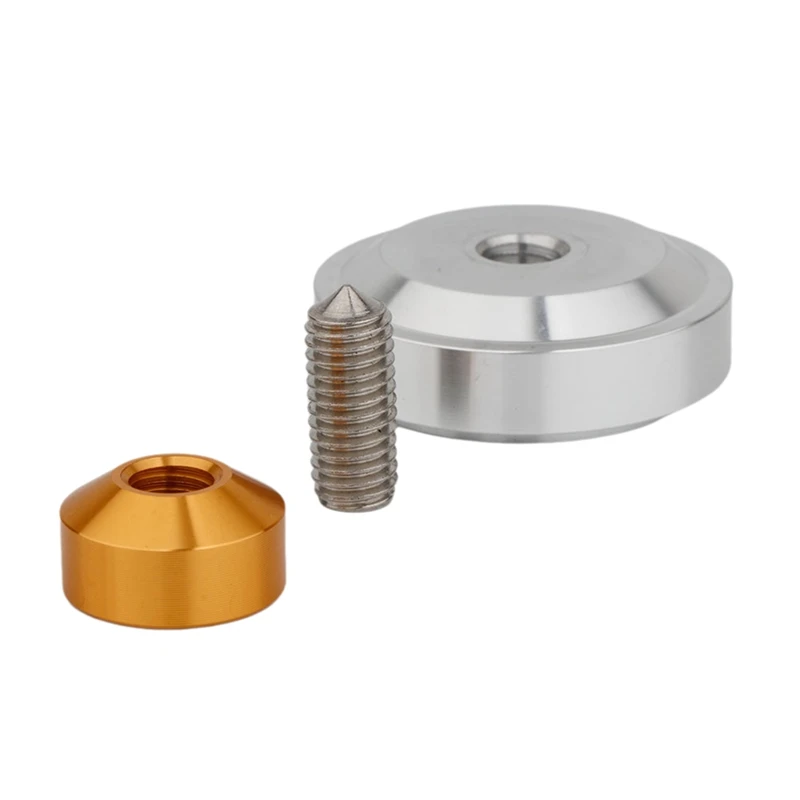 Aluminum Isolation Spike Feet Stand Damper Pad For Hifi Audio AMP Cabinet Speaker Turntable Record