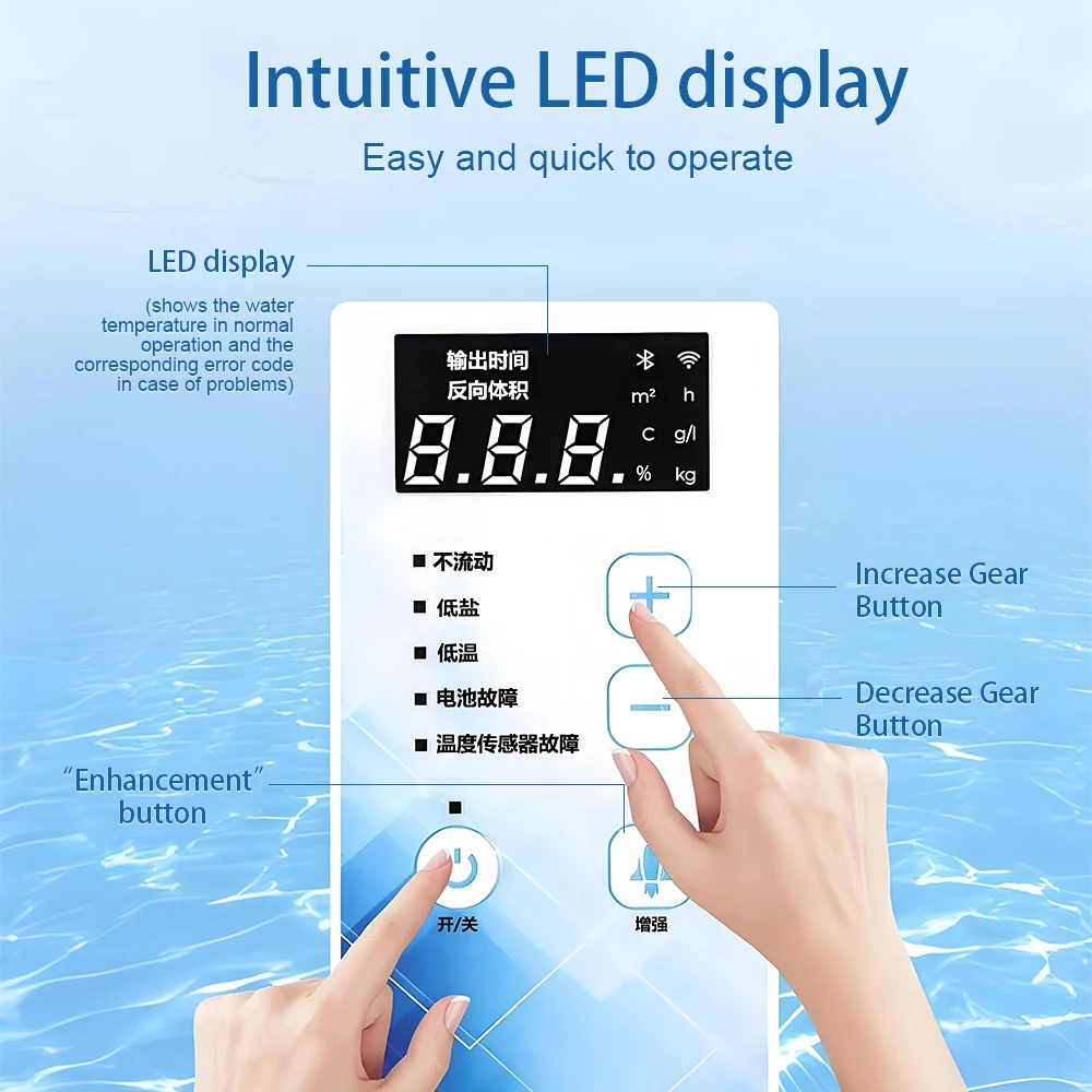 Pro&Plus Series Salt Chlorine Generator Salt Chlorine Electrolysis Sterilizer Salt Chlorine Machine with Smart Panel