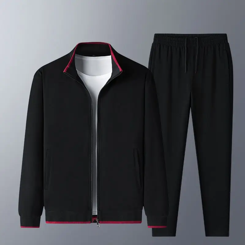 

2023 New Men's Suit Fashion Male Jackets + Pants Suit Outdoor Jogging Winter and Autumn Fleece Warm Male 2 Pieces Sets N38