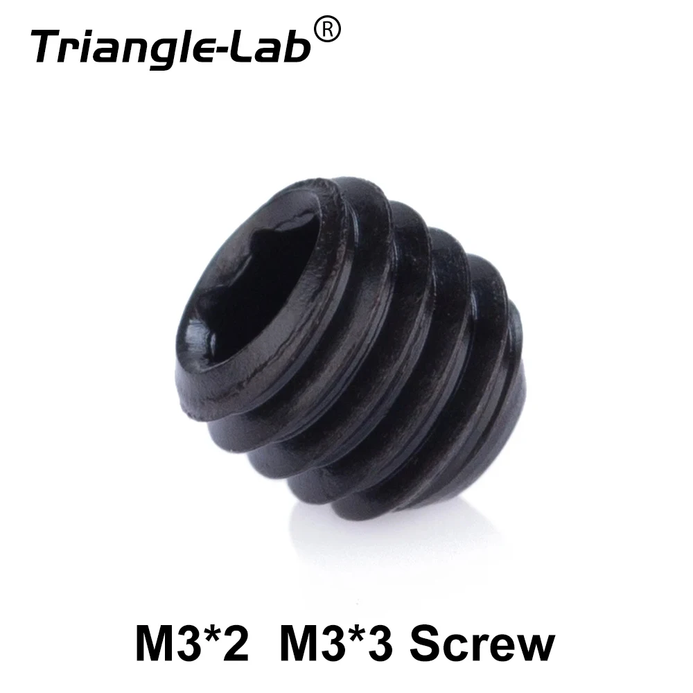 TriangleLab M3*2 M3*3 12.9 Grade Screw Female End Screw Top Wire Headless Screw for heatblock HeatSink V6 CR10 BLOCK