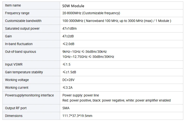 Picture 4: 10W 30W 50W 100Watt Noise module 30-50-70-100WATTS customize VCO DDS DDR SDR generator module RF module
