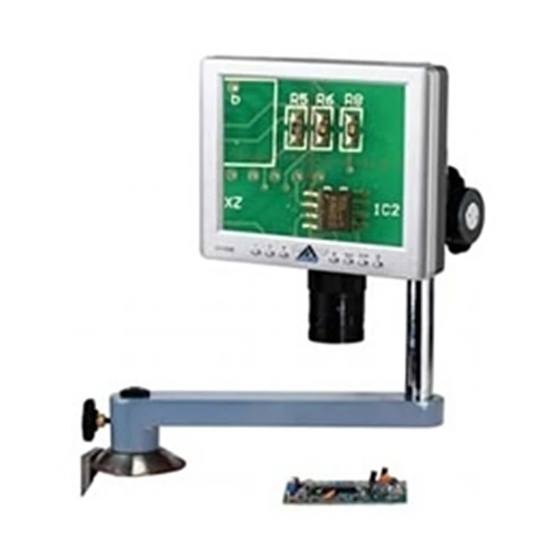 TD-230 Desk Mounted Video Microscope LCD Display Screen Electronic Optics Scanning Jewelry Gemology Microscope