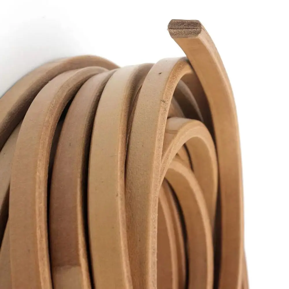 

Aaazee Natural Oval Licorice Cord Cow Leather 10mmx6mm for DIY Bracelet Necklace Jewelry