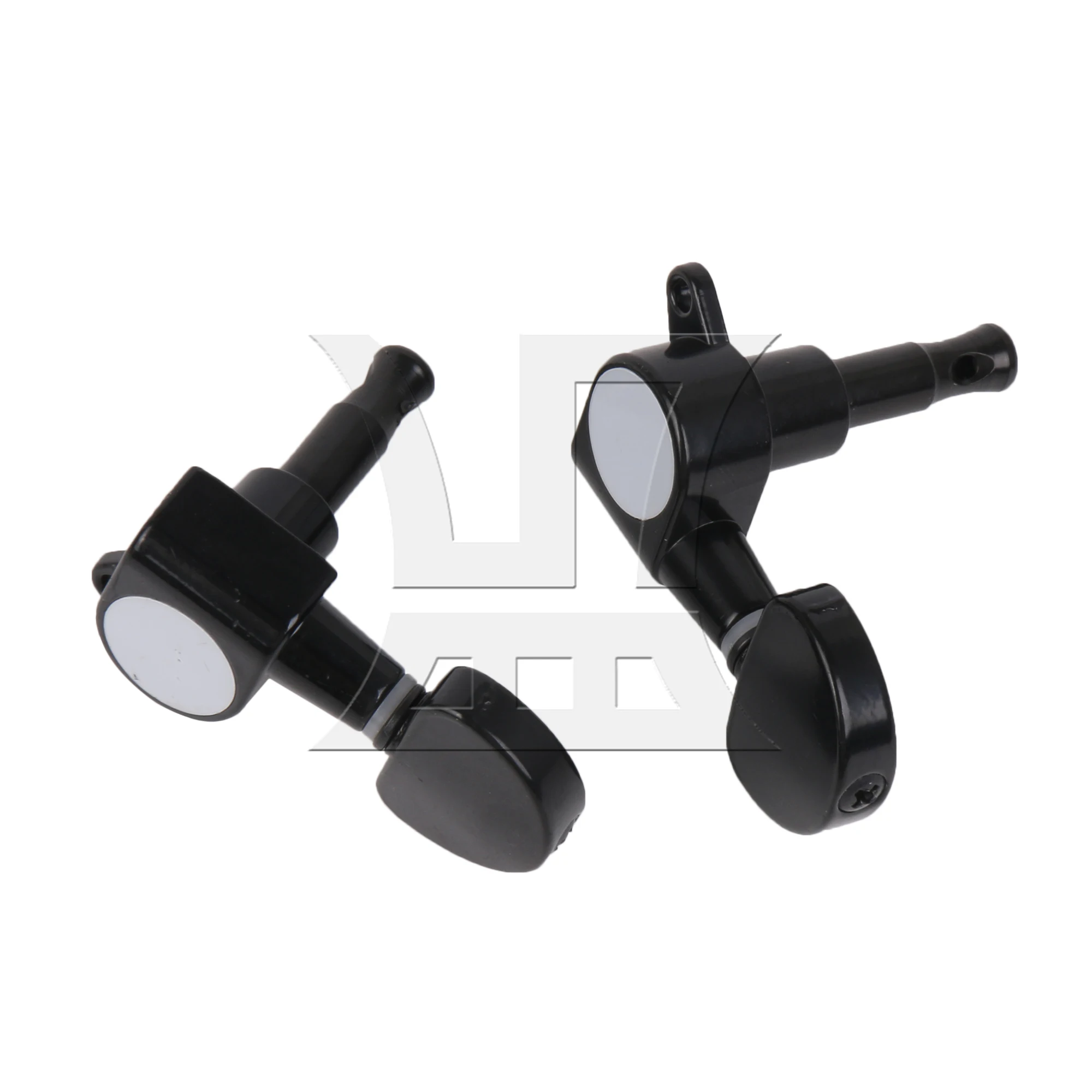

Yibuy 1pc String Tuning Peg Semicircular Black Right Fully Closed Knob of Electric Guitar