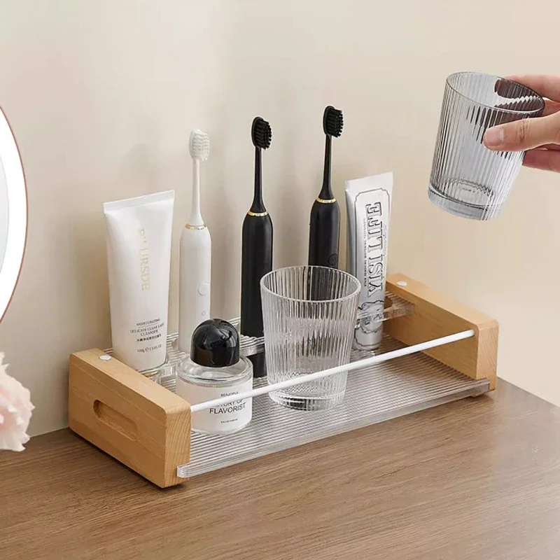 Electric toothbrush holder and storage rack Family toothbrush cup holder Bathroom cup rack Cup countertop