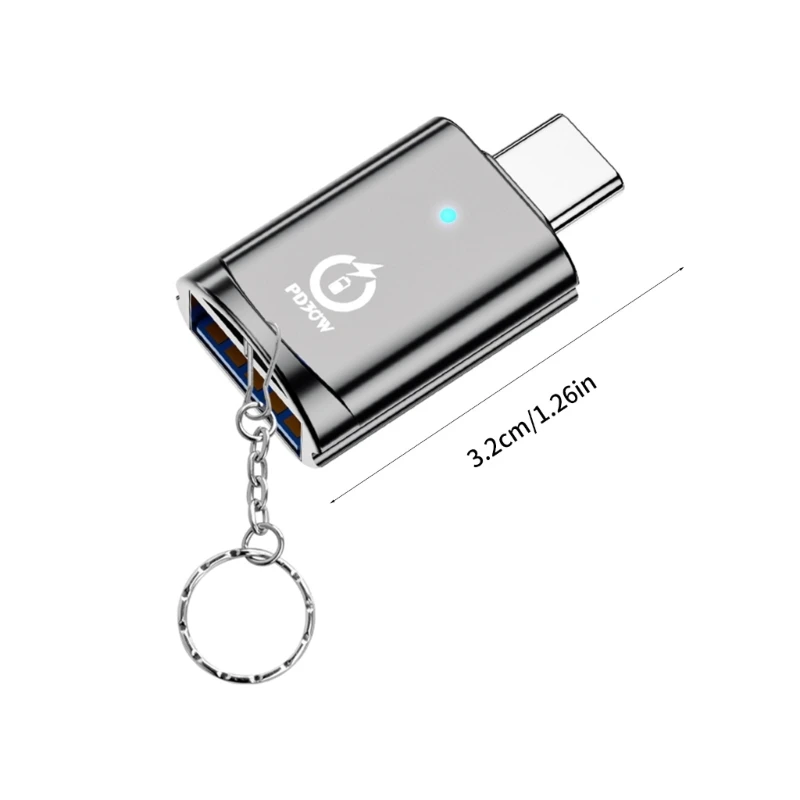 محول محمول من النوع C ذكر إلى USB3.0 أنثى للقرص الصلب لمحرك USB