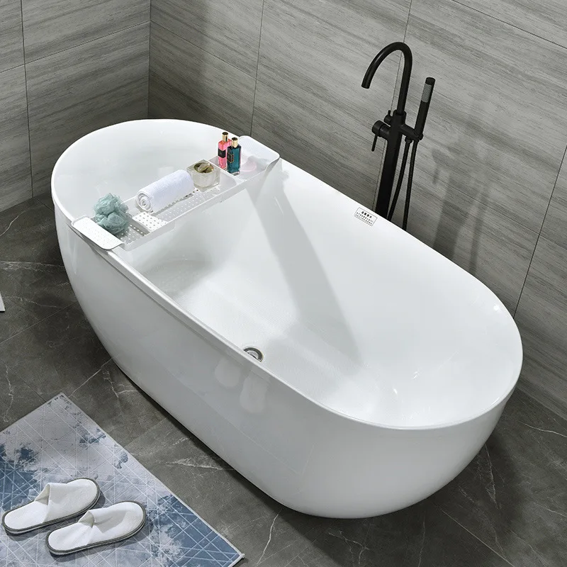 

Insulated bathtub acrylic thin edge seamless household adult independent European princess one piece direct