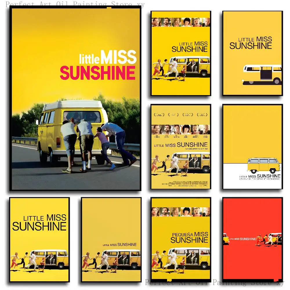 Little Miss Sunshine Poster Self-adhesive Art Room Entrance Restaurant Wall Decor Art Painting
