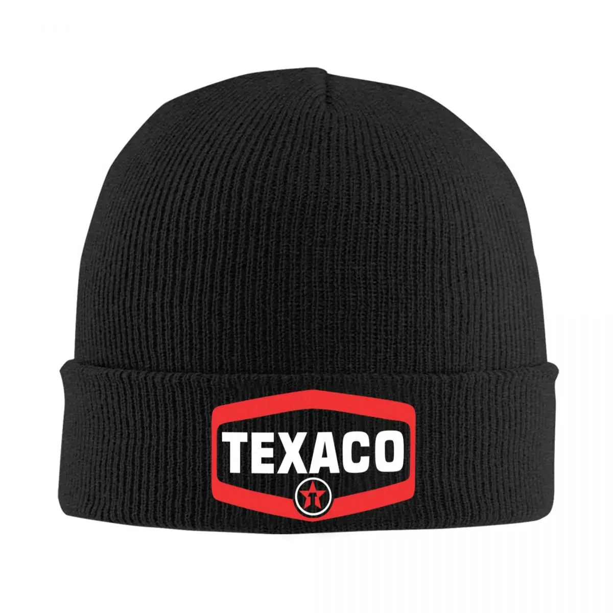 

Texaco Logo Knitted Bonnet Caps 100% Cotton Fashion Keep Warm Hats