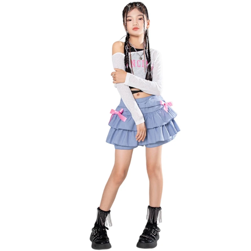 Girl Group Dance Jazz Dance Costume Cheerleading Performance Costume Kids Street Dance Hip Hop Children Stage Costume DQL9766 image 6