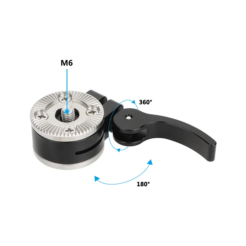 CAMVATE Dual-Sided ARRI Rosette Adapter Connection with Center M6 Thread Mount &Thumbscrew fr Camera Cage Handgrip Extension Arm